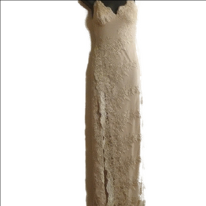 Windsor Cream /Gold Lace Maxi / Homecoming Dress. Size Small.Fairycore.